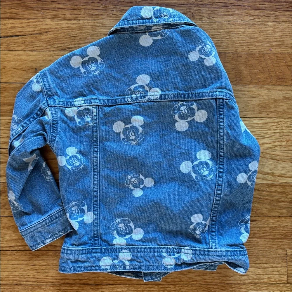 Mickey Mouse embroidered‎ denim jacket cotton girls toddler 4 yrs old